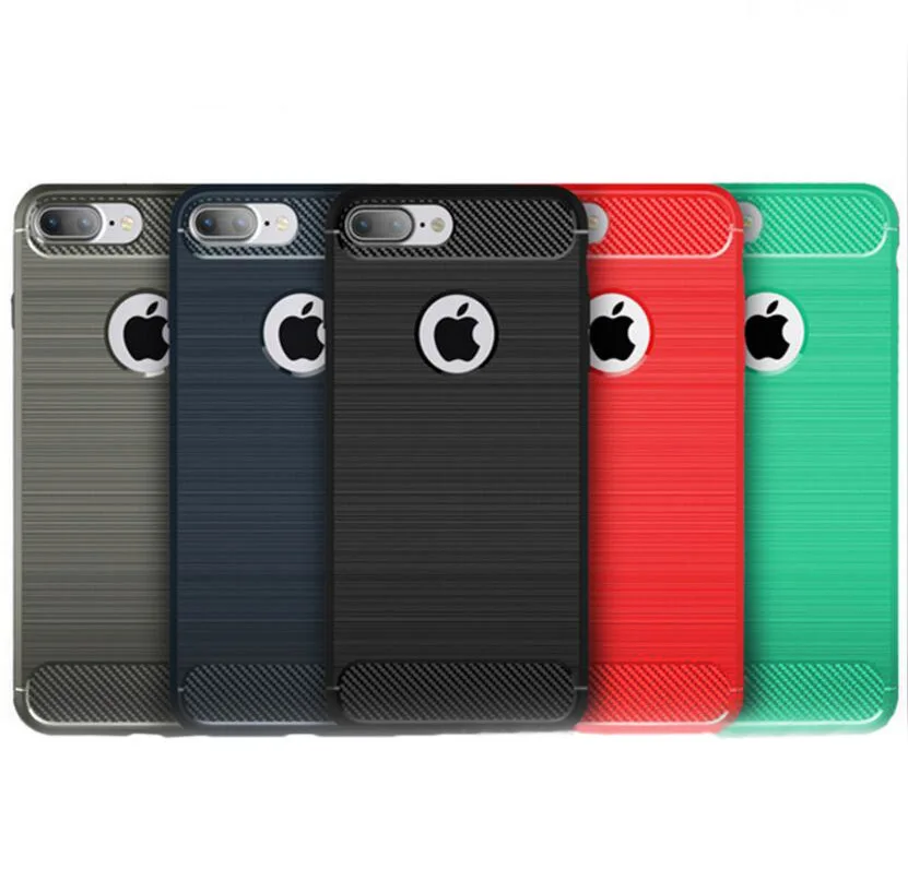 cheap 2018 Hot Sale Carbon Fiber Mobile Phone Shell Is Suitable Case for Iphone 6 7 8 Plus X XR XS MAX Tpu Wire Drawing Anti Dropping