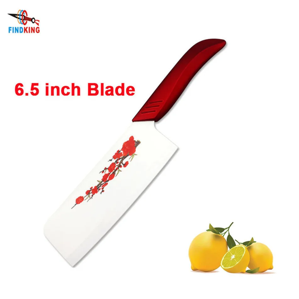 Высококачественный 6," дюймовый красивый красный браслет с цветком лезвие кухонный керамический кухонный нож керамический нож для овощей