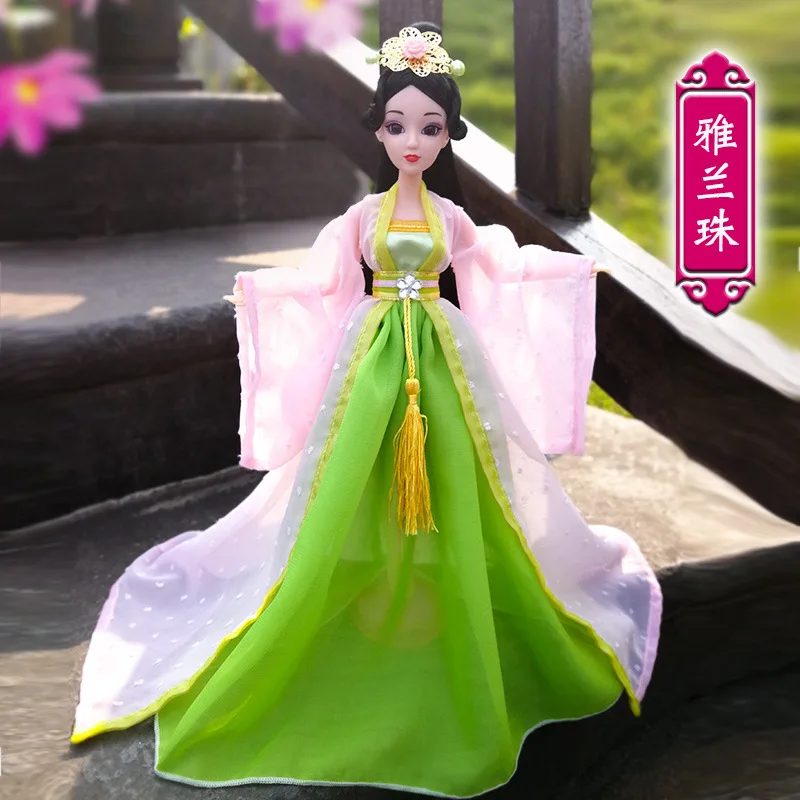 Ancient Dress Doll Chinese Imperial Concubine Court Fairy Suit Joints Beautiful Girl Princess Dolls with Clothes - Цвет: 3