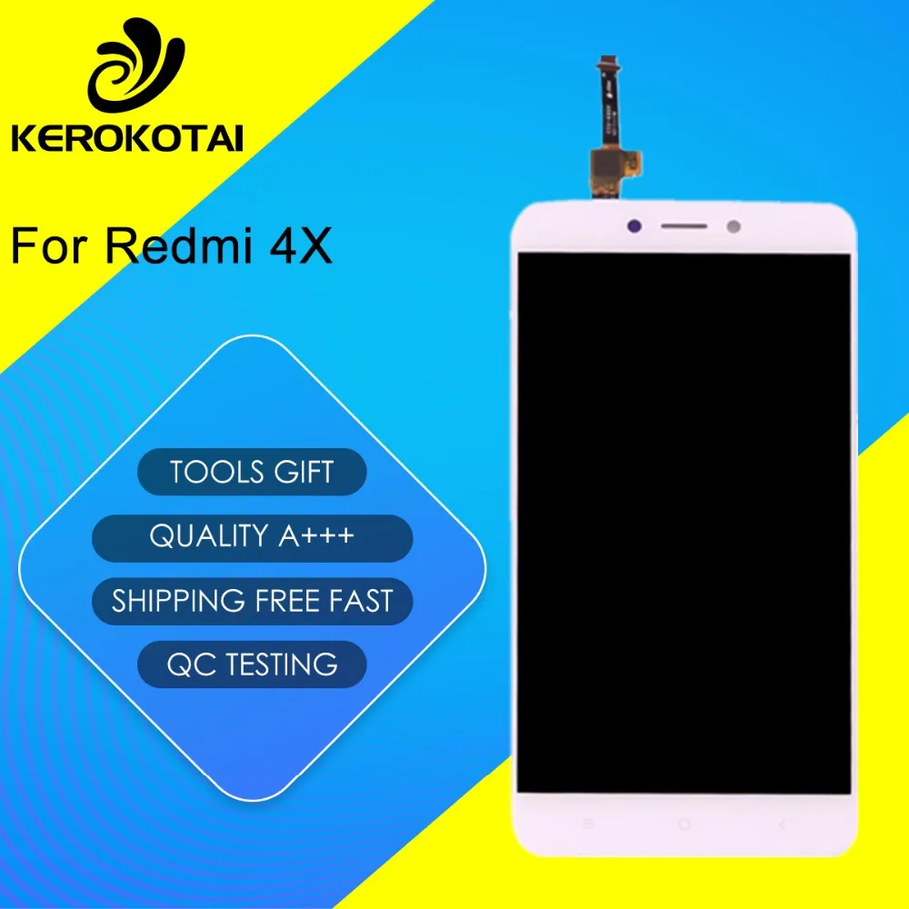 

FOR Xiaomi Redmi 4X 100% Tested Good Quality LCD Display Touch Screen Digitizer MI Hongmi Redmi 4X LCD Assembly With Frame