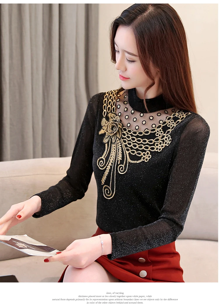 Новая модная женская блузка размера плюс 4XL на весну-лето, Женская Базовая рубашка в Корейском стиле, элегантная рубашка с длинным рукавом и цветочным рисунком