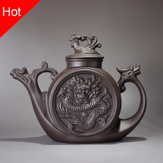 Ceramic teapot,Traditional Chinese Tea pot Dragon and Phoenix Tea
