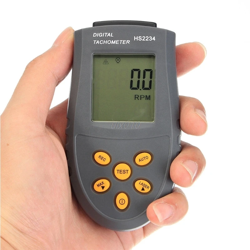 Digital Tachometer RPM Rotation Speed Gauge Meter Tester Revolution