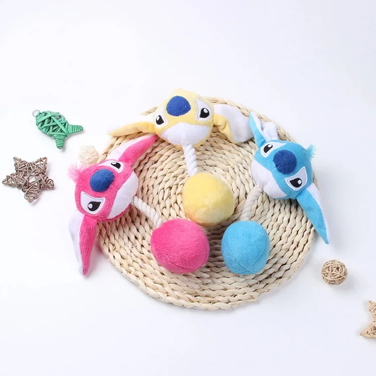 

3 Cartoon Pet Products Plush Squeak Toys Dog Toys Pet Cats Cute Biting Rope Sound Toys 20CM plush squeak toys