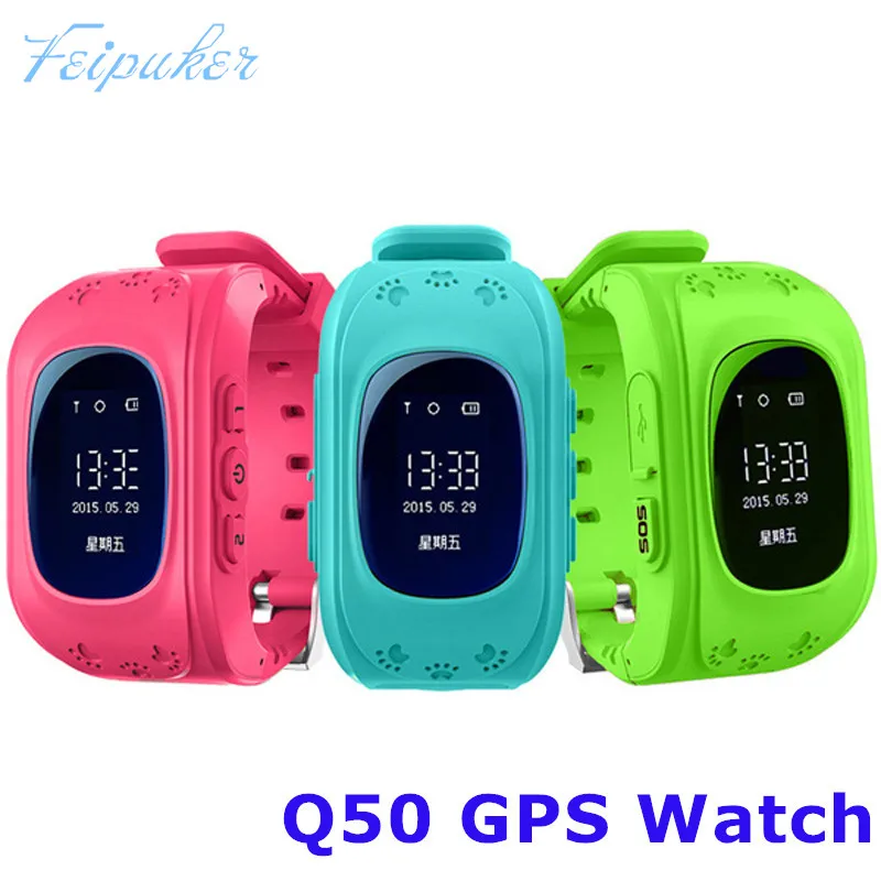 Горячая Смарт часы детские наручные Q50 GSM GPRS gps трекер анти потерянный Smartwatch