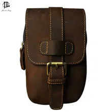 * # Retro Vintage herren Leder gürteltasche leder hüfttasche männlichen leder Bauchtasche umhängetasche umhängetasche pack freies verschiffen