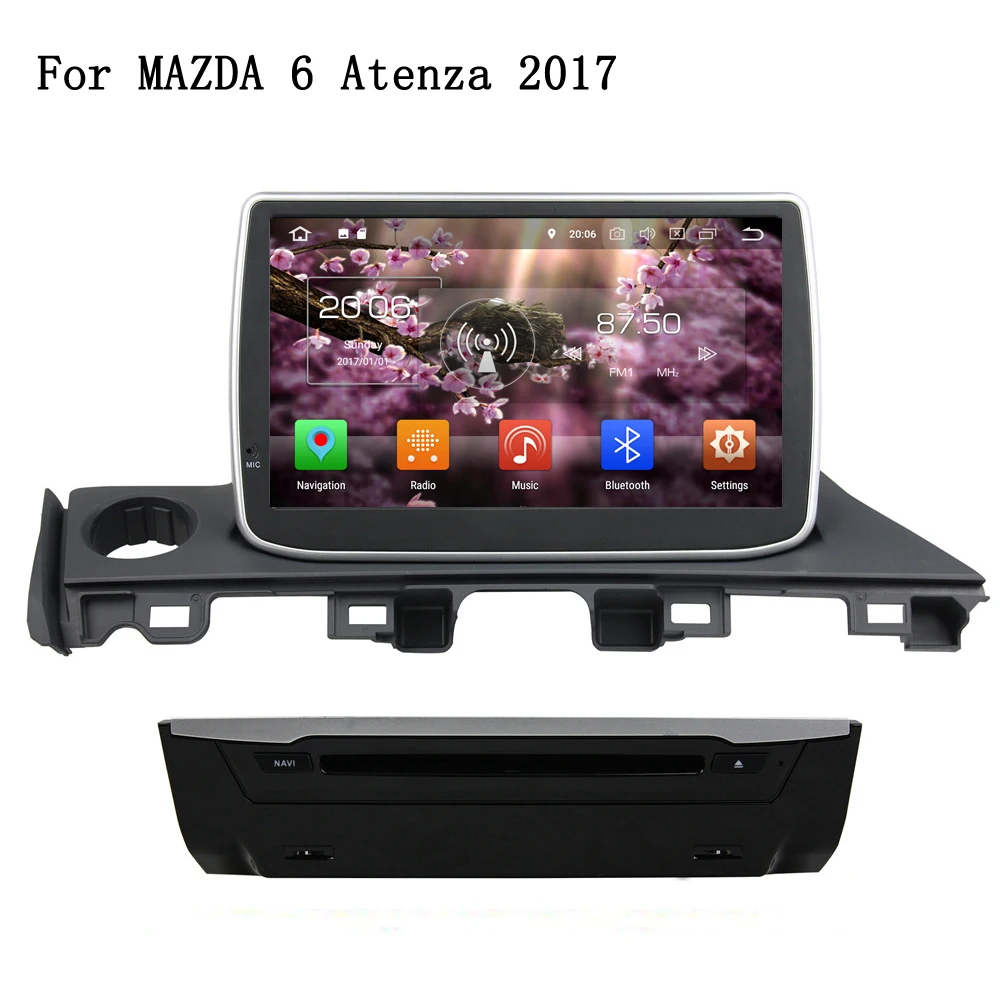 

4GB RAM Android 8.0 Octa Core HD 1024X600 Car DVD PC Player Head Unit For Mazda 6 Atenza 2017 4G WIFI GPS Navigation Radio