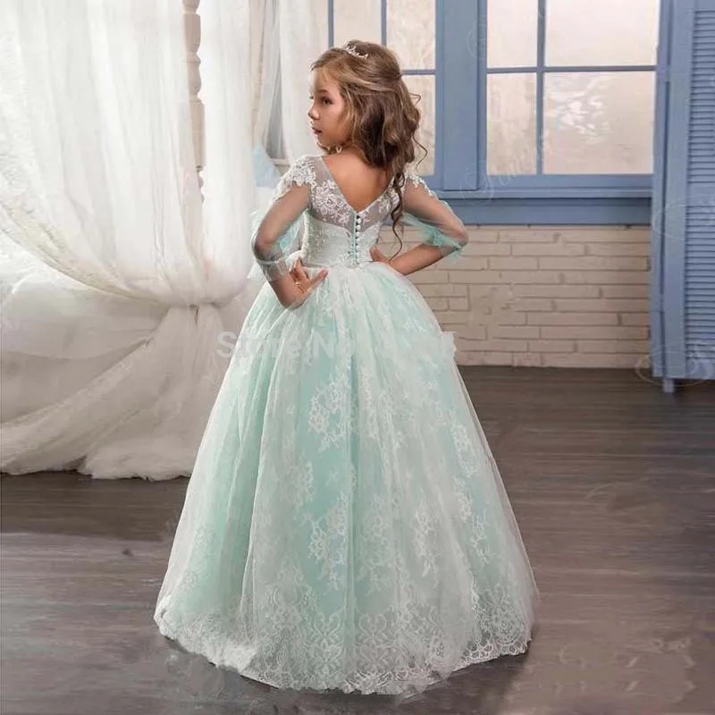 Mint-Green-Flower-Girl-Dresses-Custom-Made-With-Lace-Applique-Prom-Dress-Children-Cheap-Communion-Dresses (1)