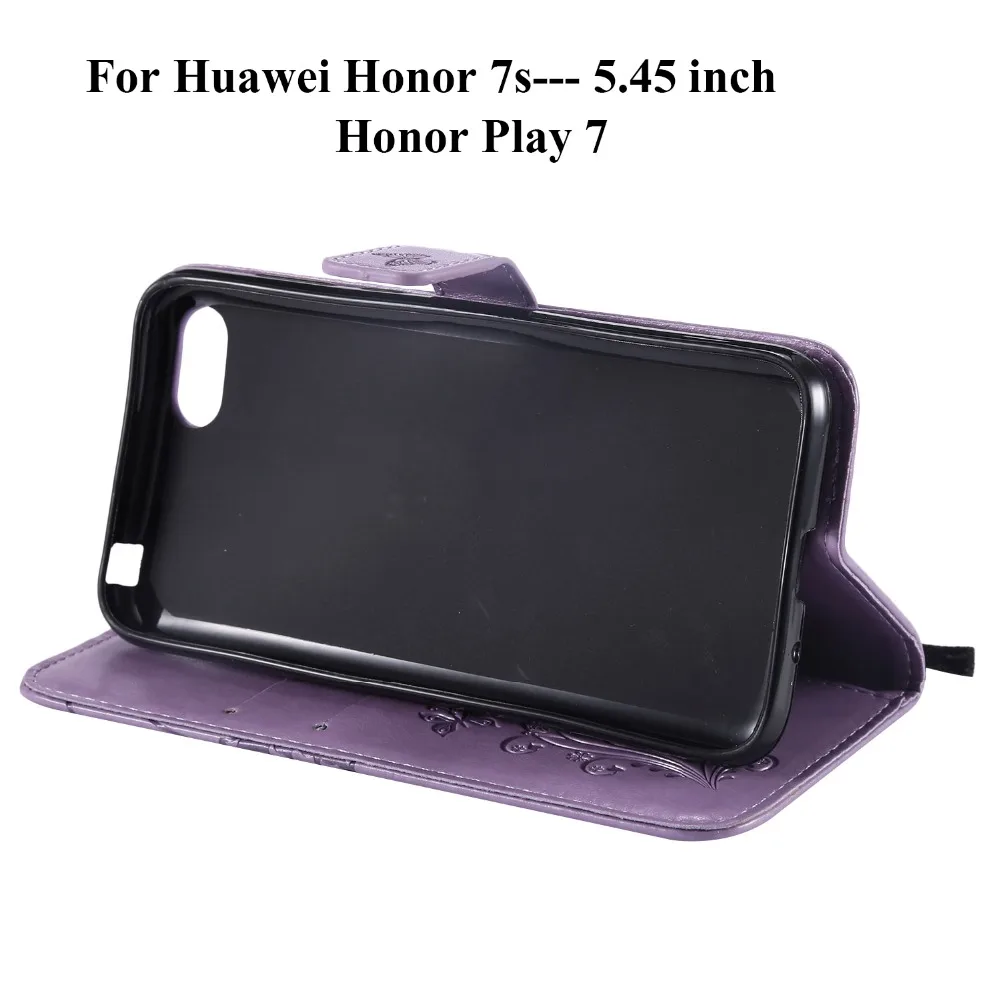 Кожаный чехол книжка для Huawei Honor 7S 5 45 дюйма Play 7 Роскошный тисненый 3D кошелек с