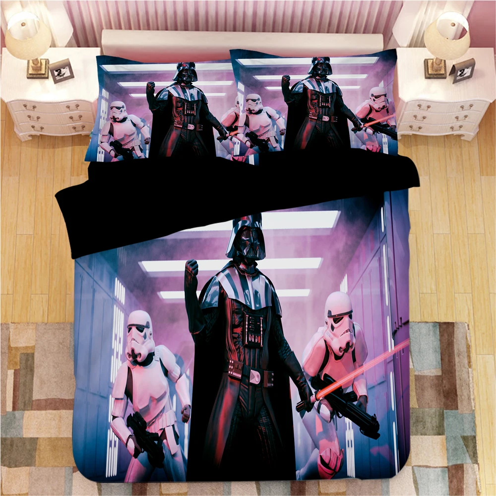 3d Star Wars Bedding Set Duvet Cover Set Pillowcases Single Double