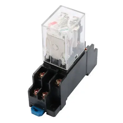 

AC 220V/240V Coil 8 Pin DPDT General Purpose Power Relay JQX-13F w Socket