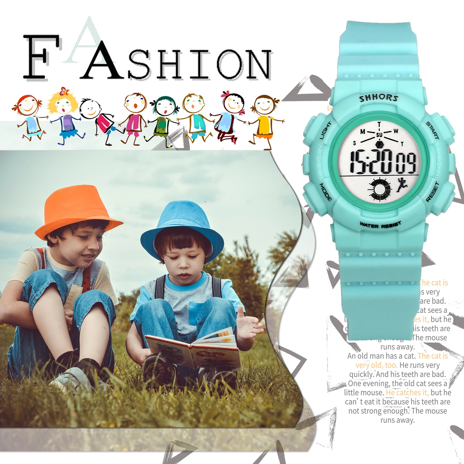 LANCARDO унисекс модные и спортивные часы красочные огни многофункциональные наручные часы круговой цифровой циферблат электронные часы
