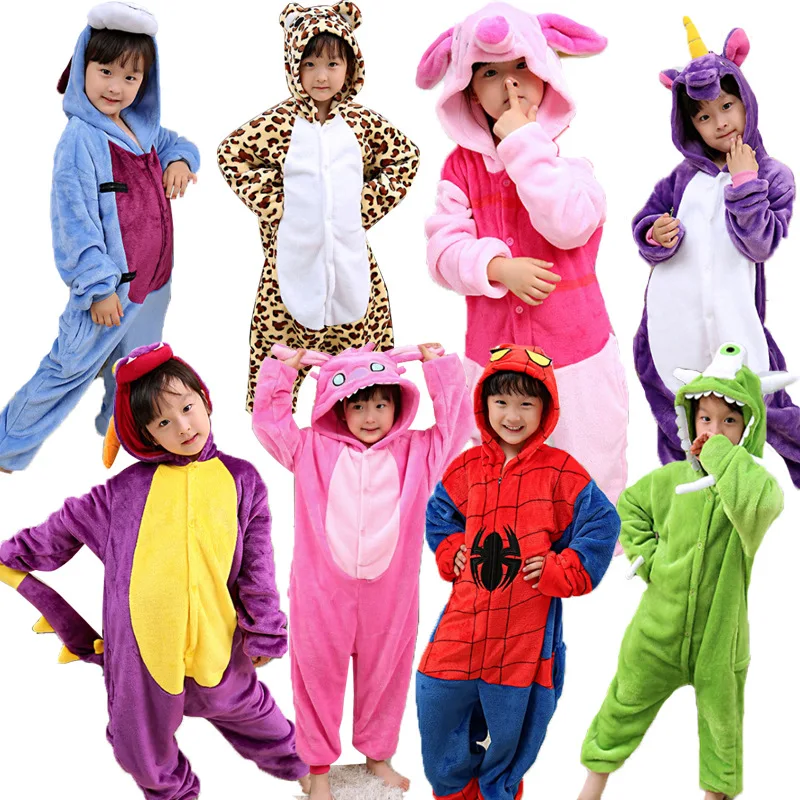 

kids sleepwear pyjama jumpsuit pajamas for boy kigurumi unicorn robe set nightgown flannel sleepwear pajamas christmas warm