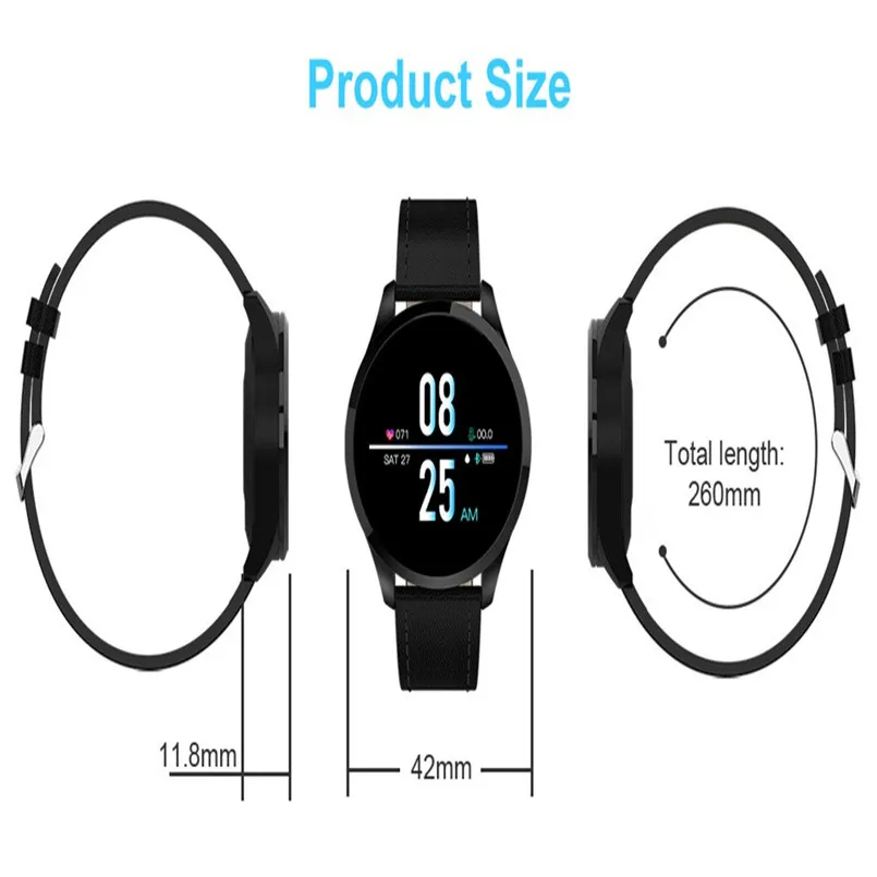 Q9 Smart Watch 1.22 Inch Color Screen Women Blood Pressure Heart Rate Monitor Smart Watch Fitness Tracker IP67 Bluetooth 40MR2707