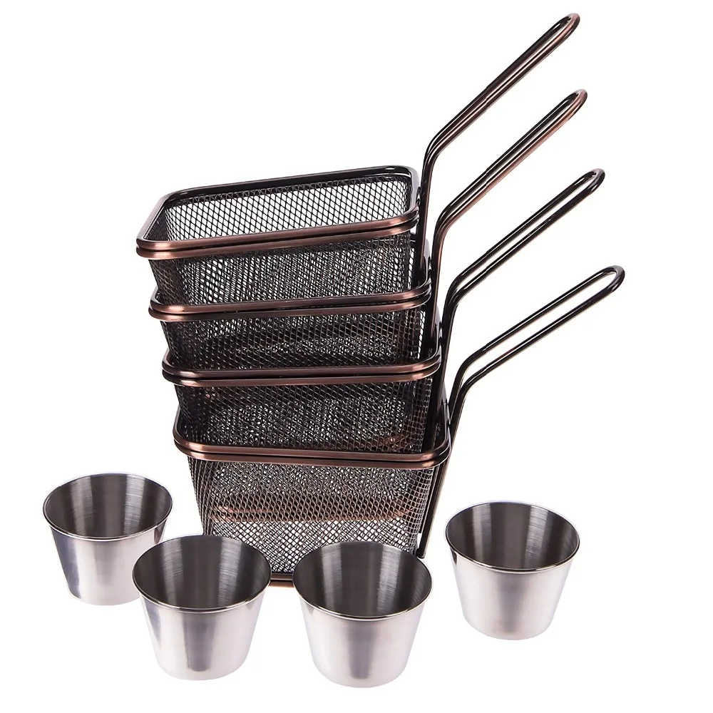 Fry basket fried food presentation set