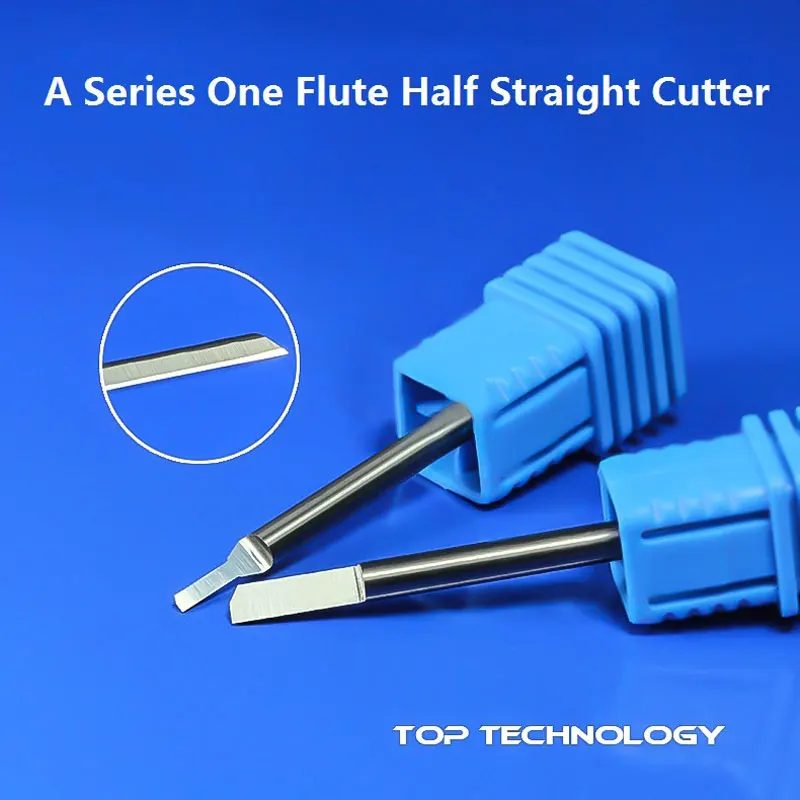 

1PC 3.175 mm SHK A Series Haft Straight Router Bits CNC Cutter One Flute Cutting Tools Engraving Bit Work on PVC/Wood Machine