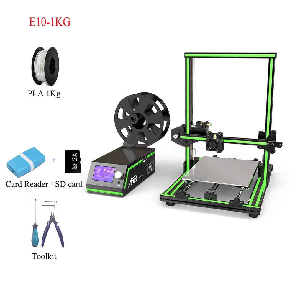 Anet E10 всемирно известная большого формата 3D-принтеры с высокой степенью интеграции металлический Структура лучший дом-hold Impressora 3d