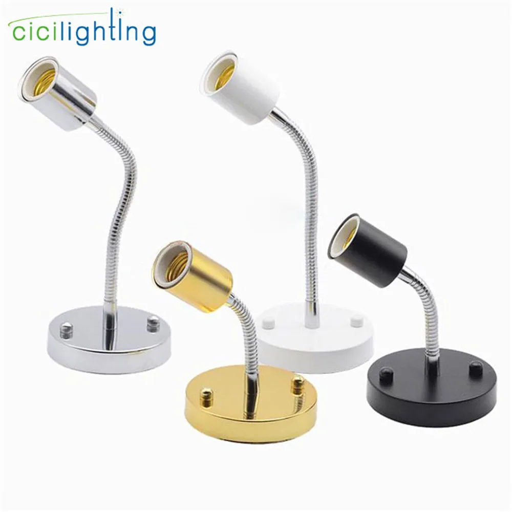 

black chrome Lamp Base E27 wall ceiling lamp holder Vintage Retro Antique Edison Ceiling Screw Light Lamp Bulb Socket Holder