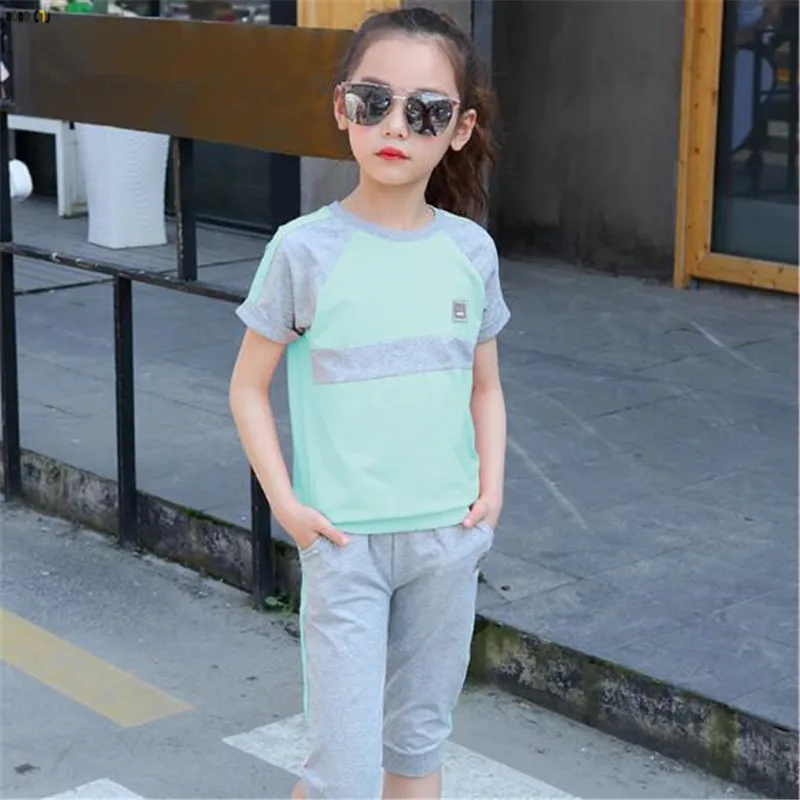 Kleinkind Baby Junge M/ädchen Sommer Casual Bekleidungsset Leinen Outfits Kurzarm T-Shirts Top Loose Hosen mit Kordelzug Unisex Babykleidung 2St/ücke Einfarbig