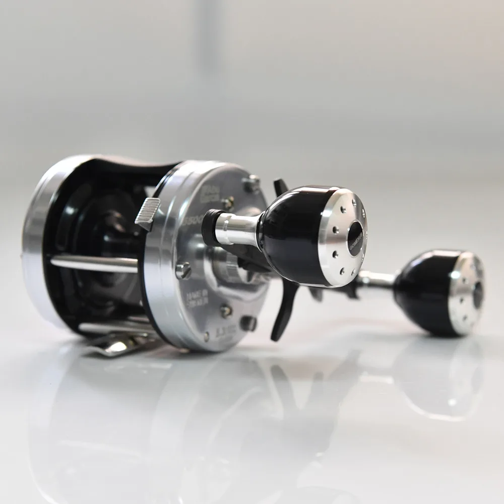 Power Handle Carbon Fiber For Shimano Daiwa Abu Garcia lews Quantum Baitcasting Round Reel As Description