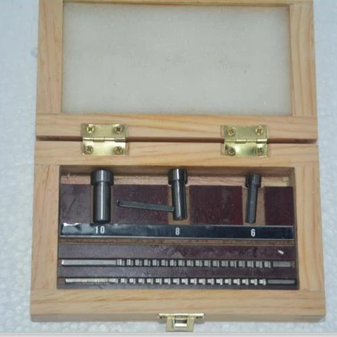 Feito sob Medida Colaradas com Calços Ferramentas de Corte Keyway Broach Conjunto Métrico 6 Pces 2mm 3mm Broaches – 8 10 Buchas Cnc Hss Mod. 134291