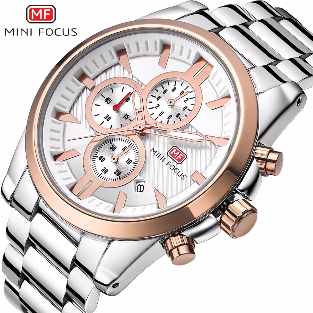 MINIFOCUS Brand Watch Men Fashion Calendar Men's Watches Casual Stainless Steel Waterproof Quartz Wristwatch MINIFOCUS Brand Watch Men Fashion Calendar Men's Watches Casual Stainless Steel Waterproof Quartz Wristwatch