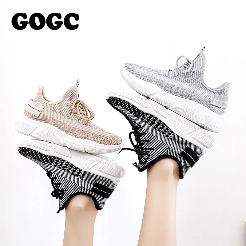 Kaufen GOGC Sommer Frau Turnschuhe mesh Schuhe Weibliche plattform Lace Up Kausalen Schuh für Frauen korb femme Frauen Flache Schuh 691