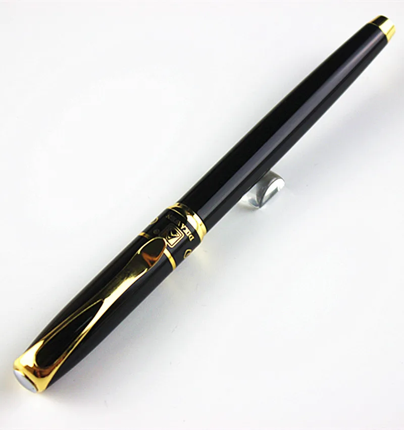 Роскошный Mon классический черный Золотой зажим шариковая ручка канцелярские