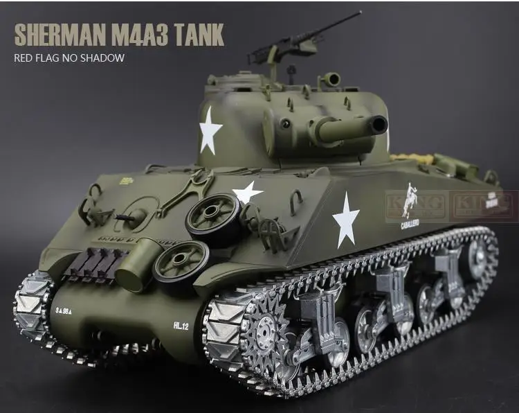 Henglong масштаб 1/16 ГГц Радиоуправляемый Танк Sherman M4A3 боевой танк армия США Ultimate