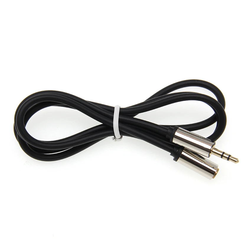 100pcs Jack 3 5mm Audio Extension Cable Male to Female TPE good qty Aux Cable Headphone extend Cables For Computer Phone