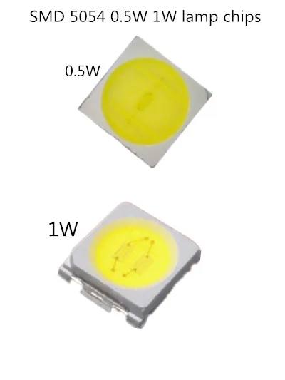 105 шт. 1050 шт.&gt SMD светодиодные чипы 5054 0 5 Вт 60 лм 1 3 в 6 бусины белого света