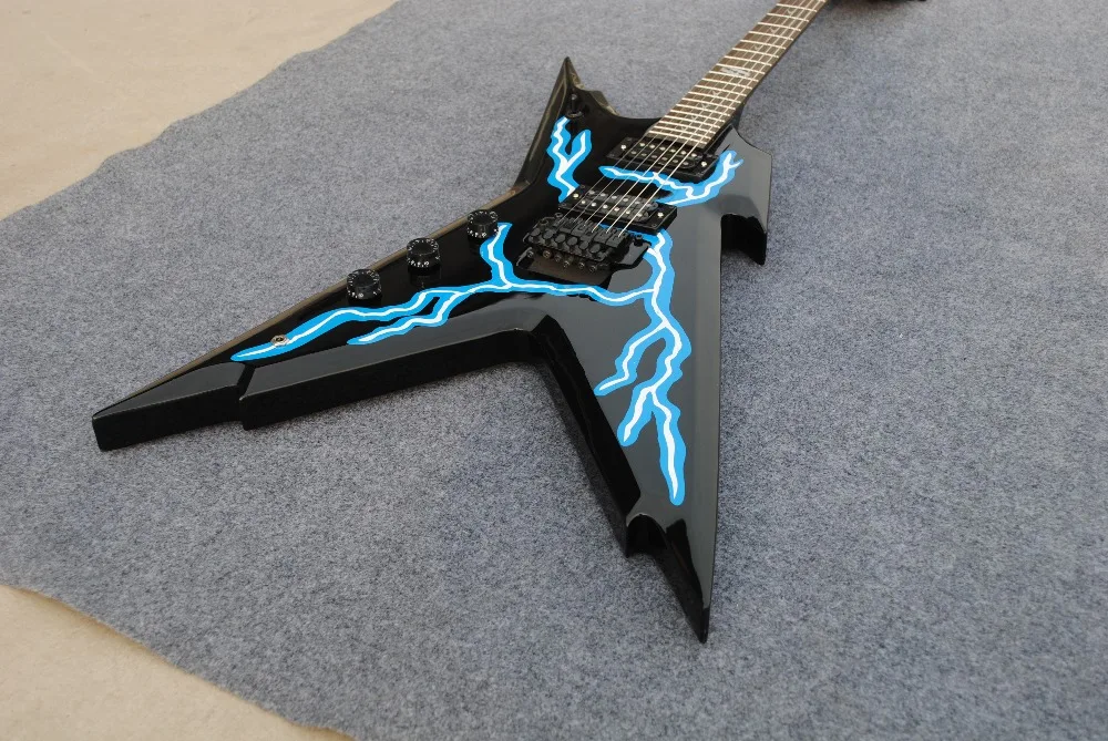 

New flute aircraft dovetail electric guitar, night lightning, custom guitar free delivery