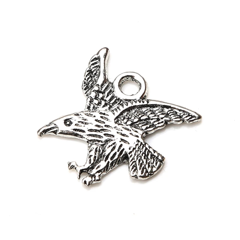 10pc-lot-22mm-x-25mm-Eagle-Charms-Antique-Silver-Tone-lucky-charms-for-necklace-pendant-jewelry (1)