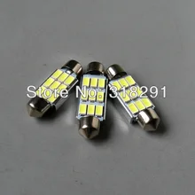 100 шт./лот гирлянда/C5W 31 36-39-41 мм 9SMD 5630 5730 12 V светодиодные индикаторы DC без ошибок OBC WHTE нет полярности, для Audi BMW