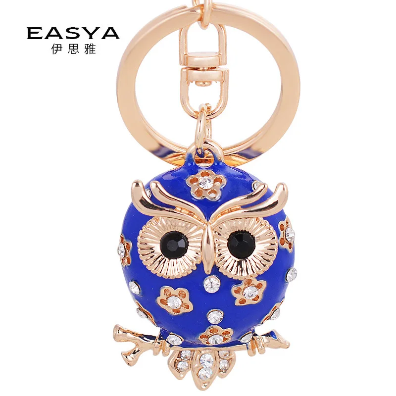 Fashion creative oil diamond car key lady Owl Pendant Gift bag ornaments factory outlets | Багаж и сумки