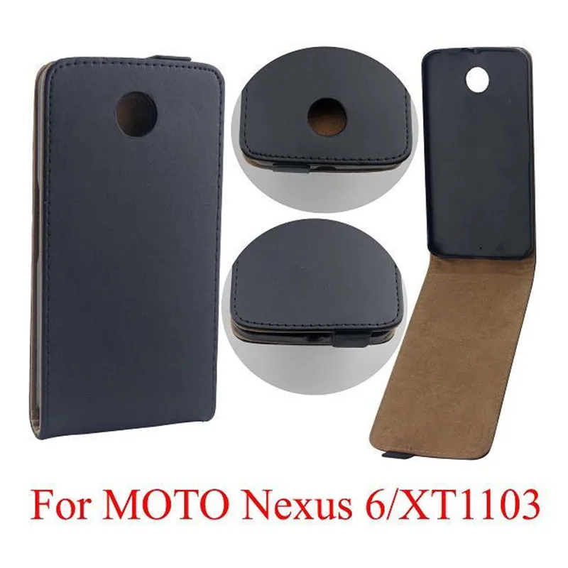 

Vertical PU Leather Flip Case Fundas Capa For Motorola Moto Nexus 6 Cover TPU Case Up-Down Open skin pouch Mobile Phone Bags