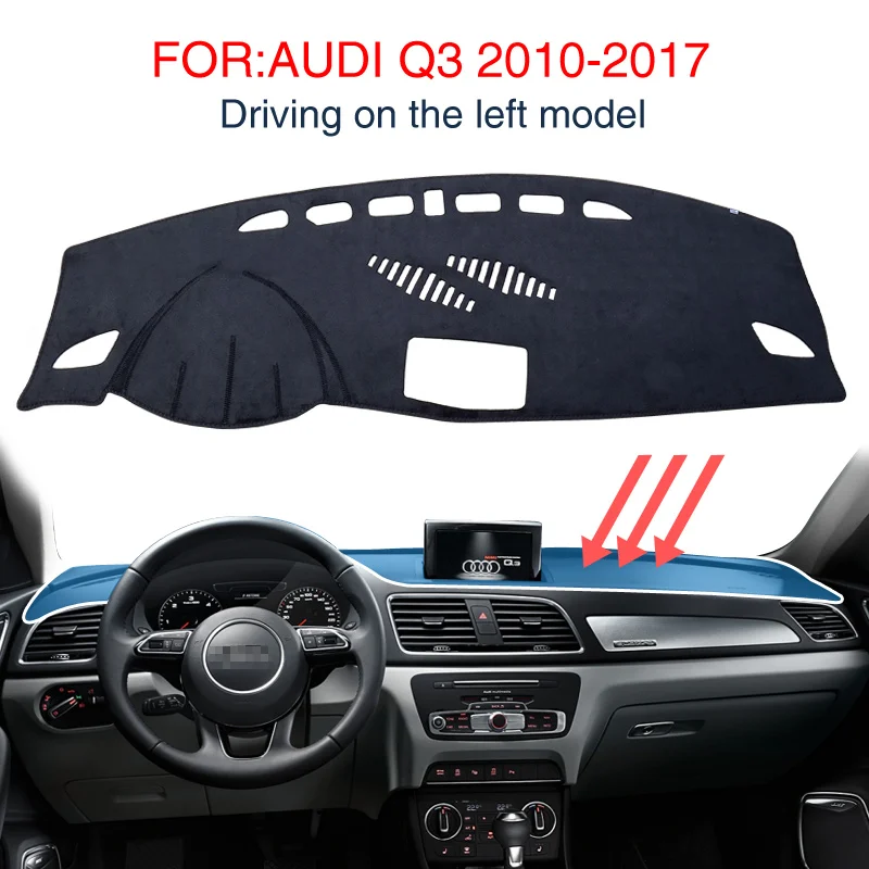 Smabee Dashmat Black Carpet For Audi Q3 20102017 Nonslip Dash Mat Car