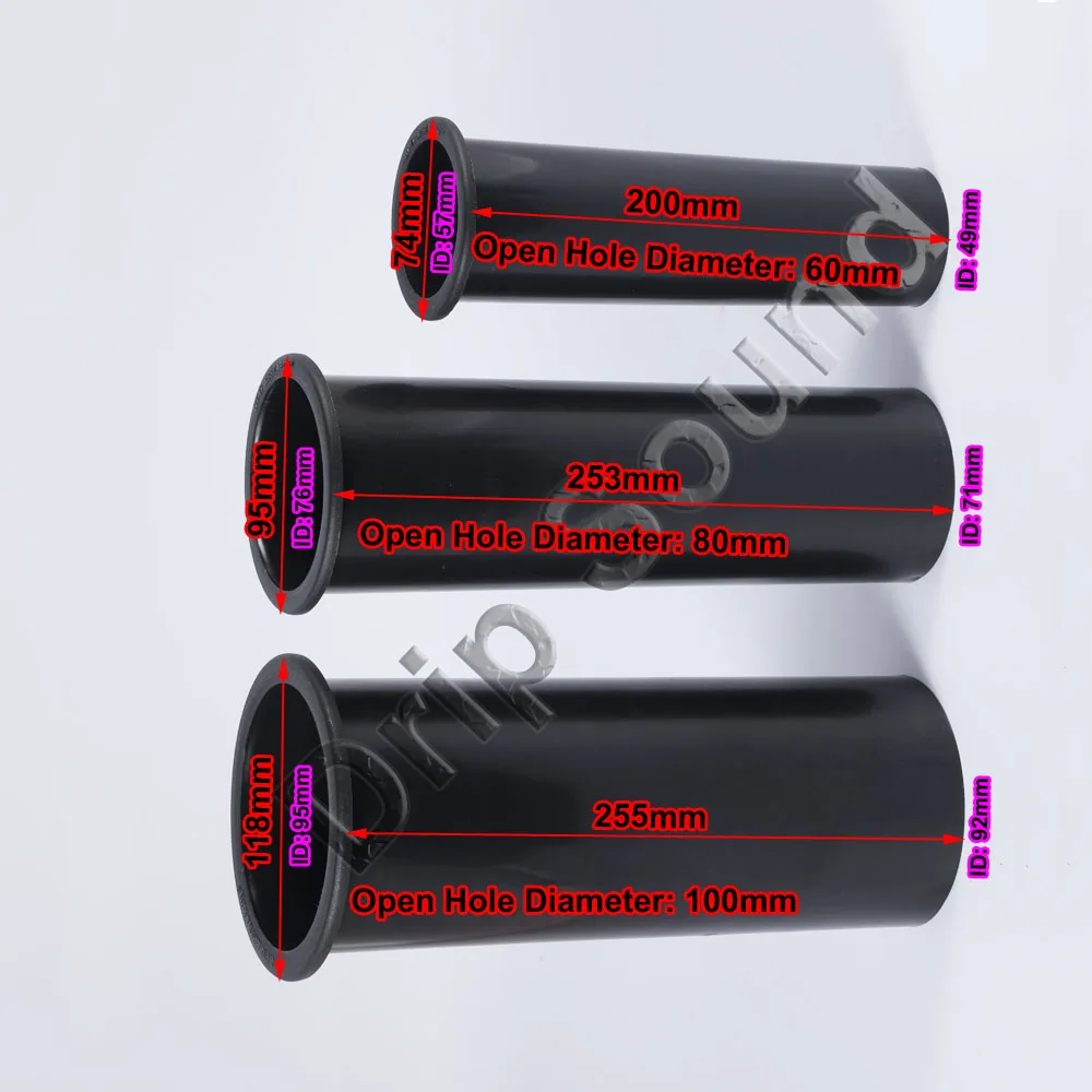 1 шт. динамик порт трубка Бас Сабвуфер стерео аудио рефлекторная трубка громкий динамик Отверстие 60 мм/80 мм/100 мм