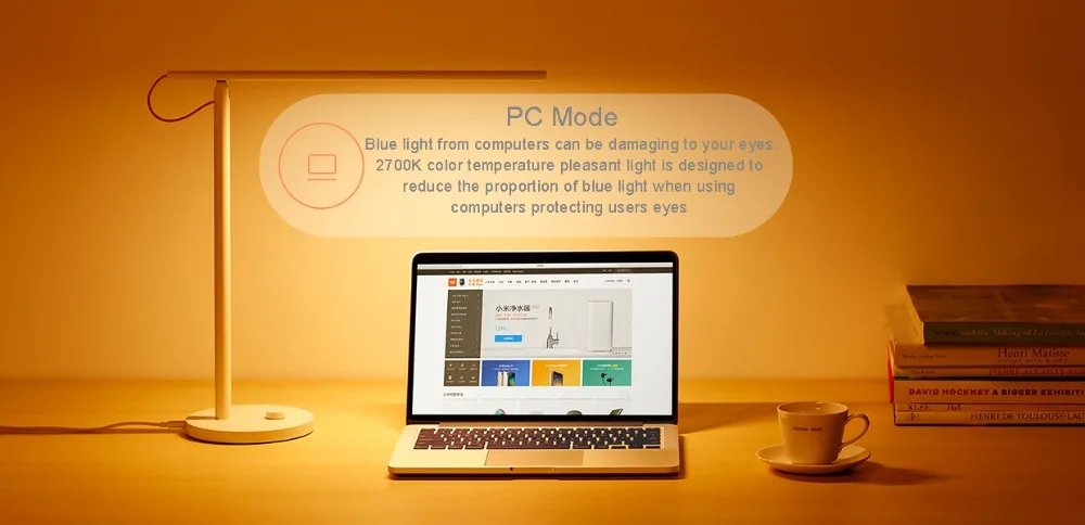Xiao mi jia mi умный светодиодный настольный светильник, умная настольная лампа, светильник для чтения mi ng, Wi-Fi, настольный светильник, 4 режима, приложение для управления телефоном