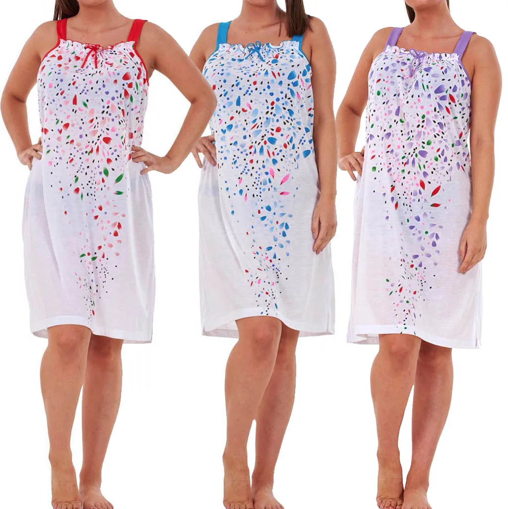 

2019 Newest Hot Ladies Women Floral Satin Silk Nightdress Lingerie Sleepwear SleepRobe Nightie Gown Nightgowns Camis Dresses#080