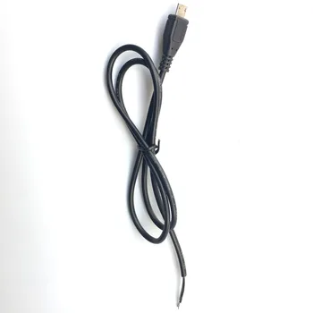 

1 pcs high quality 70cm Black micro Usb Male Plug 2 wire Power Cable Cord stripped Maximum current 3A for Raspberry pie DIY