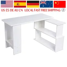 Офисный Компьютерный стол экологичный ПК ноутбук стол с складной угловой книжной полкой большой емкости домашний компьютерный стол