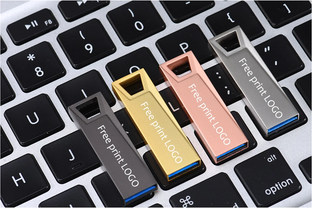 JASTER USB 2,0 Водонепроницаемый металлический USB флеш-накопитель 128 Гб 64 ГБ 32 ГБ 16 ГБ USB флешка металлическая ручка-накопитель реальная емкость(5 шт., Пользовательский логотип