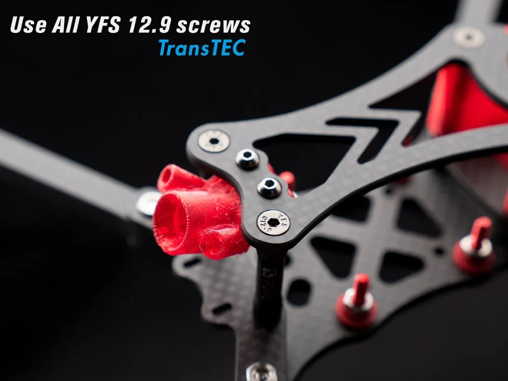 TRANSTEC LASER S LITE 224 мм FPV гоночный Дрон Рамка 6 Arm 7075 алюминиевое гладкое покрытие