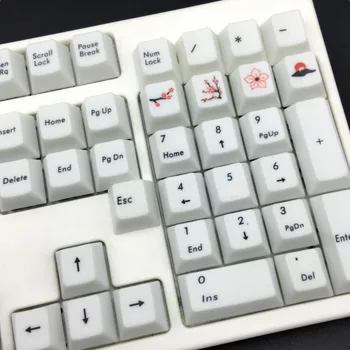 

109 keys/set Japanese key cap personality PBT dye sublimation sakura keycap for mechanical keyboard Cherry profile