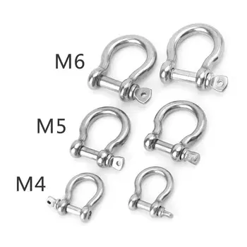 

2pcs Outdoor Survival Paracord Bracelets Anchor Shackle Screw Pin Shackle Buckle