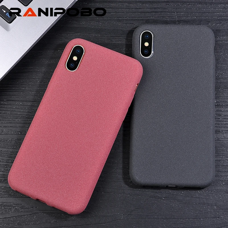 

UltraThin Simple Phone Cases For iPhone X Soft frosted matte Back Cover for iPhoneX 5.8 inch
