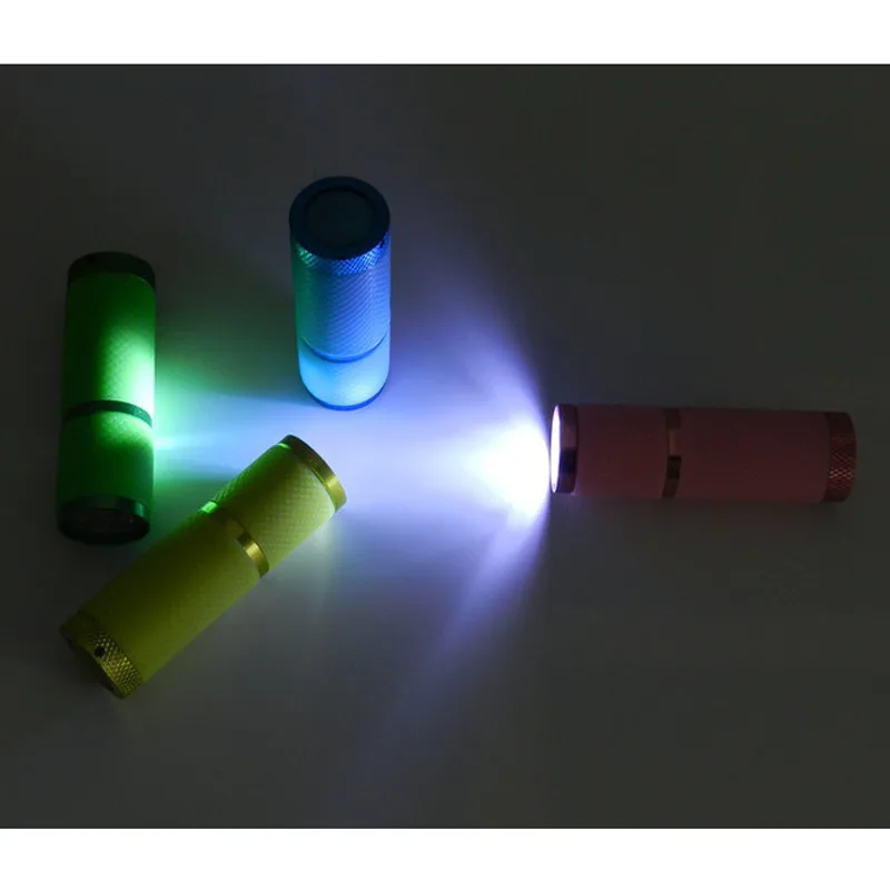 Top B2 Mini Super Bright Torch Water Resistant Rubber Coated Body 9LED Flashlight High Quality Rugged Wrist Strap Wholesales&Retail 0