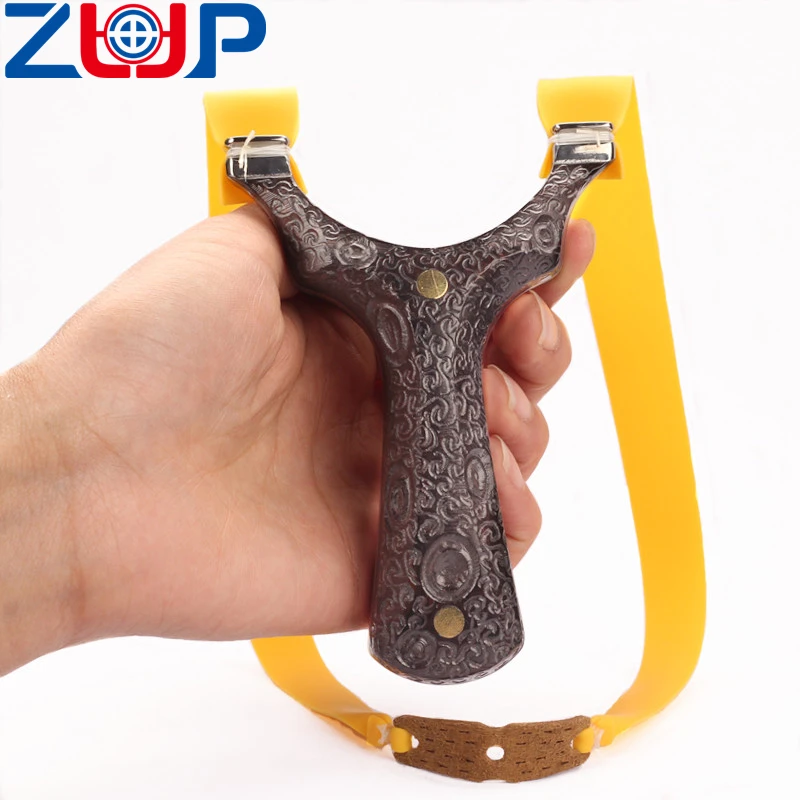 

Slingshot hunting titanium alloy flying tiger slingshot flat rubber band shooting bow and arrow