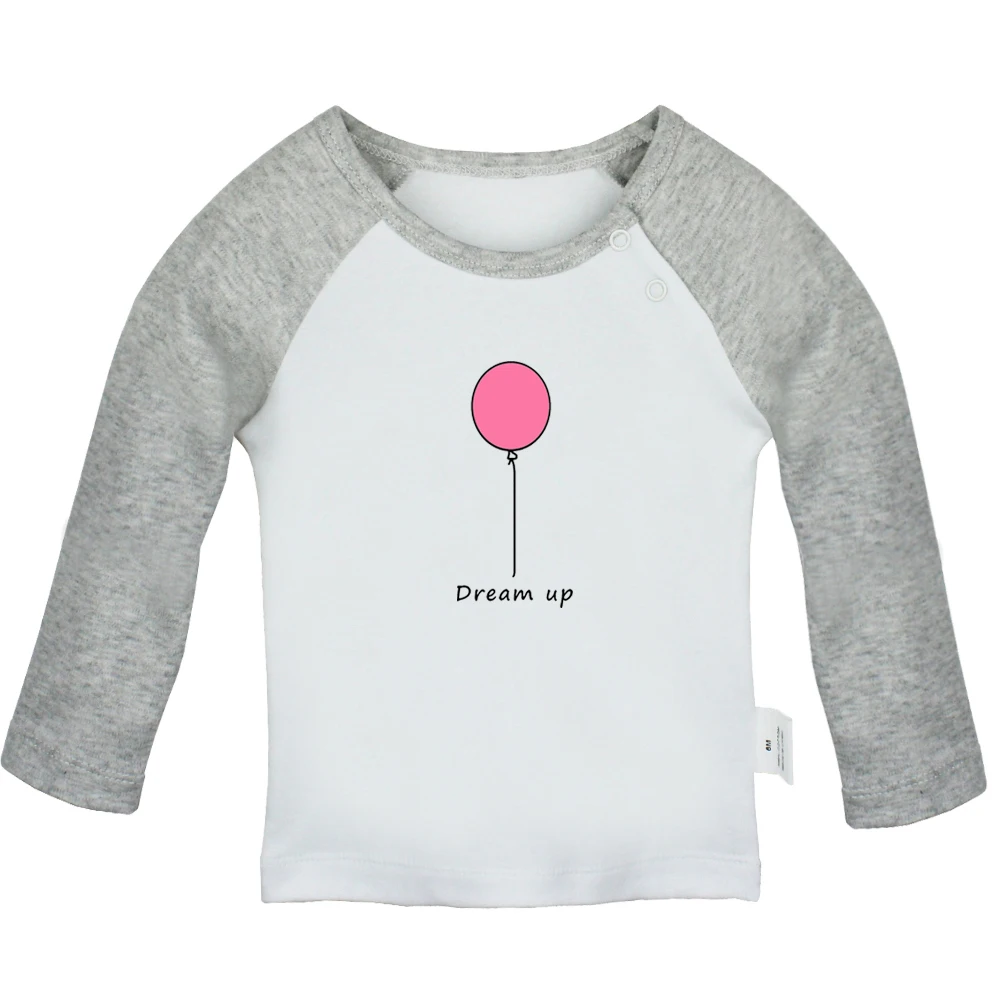 JaBabyYCG3133C Dream Up Ballon Zoe Sugg Youtube Zoella Vlog/модные футболки для новорожденных, цветные футболки-реглан с длинными рукавами для малышей - Цвет: JaBabyYCG3133C